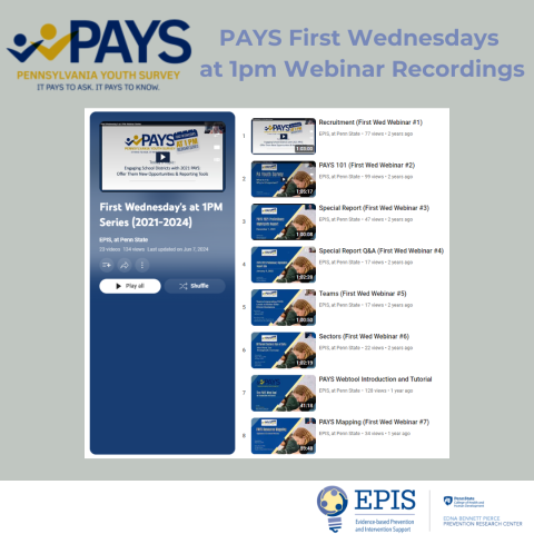 PAYS First Wednesday Webinars